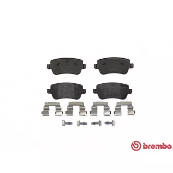 Jeu de 4 plaquettes de frein arrière BREMBO P 23 101