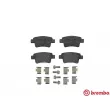 Jeu de 4 plaquettes de frein arrière BREMBO P 23 104 - Visuel 1