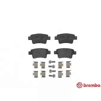 Jeu de 4 plaquettes de frein arrière BREMBO P 23 104