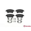 Jeu de 4 plaquettes de frein avant BREMBO P 23 105 - Visuel 1