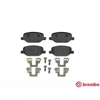 Jeu de 4 plaquettes de frein arrière BREMBO P 23 109