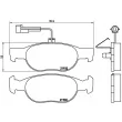 Jeu de 4 plaquettes de frein avant BREMBO P 23 113 - Visuel 2