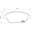 Jeu de 4 plaquettes de frein avant BREMBO P 23 119 - Visuel 2