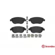 Jeu de 4 plaquettes de frein avant BREMBO P 23 119 - Visuel 1