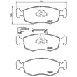Jeu de 4 plaquettes de frein avant BREMBO P 23 121 - Visuel 2