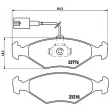 Jeu de 2 plaquettes de frein avant BREMBO P 23 122 - Visuel 2