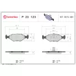 Jeu de 4 plaquettes de frein avant BREMBO P 23 123 - Visuel 2