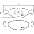 Jeu de 4 plaquettes de frein avant BREMBO P 23 124 - Visuel 2