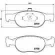 Jeu de 4 plaquettes de frein avant BREMBO P 23 125 - Visuel 2