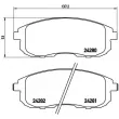 Jeu de 4 plaquettes de frein avant BREMBO P 23 126 - Visuel 2