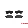 Jeu de 4 plaquettes de frein avant BREMBO P 23 126 - Visuel 1