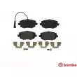 Jeu de 4 plaquettes de frein avant BREMBO P 23 127 - Visuel 1