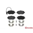 Jeu de 4 plaquettes de frein avant BREMBO P 23 128 - Visuel 1