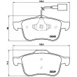 Jeu de 4 plaquettes de frein avant BREMBO P 23 132 - Visuel 2