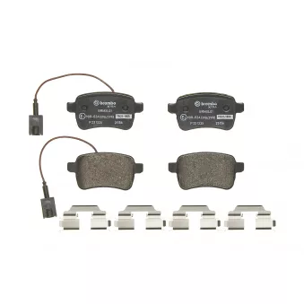Jeu de 4 plaquettes de frein arrière BREMBO P 23 133X