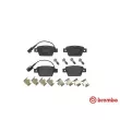Jeu de 4 plaquettes de frein arrière BREMBO P 23 135 - Visuel 1