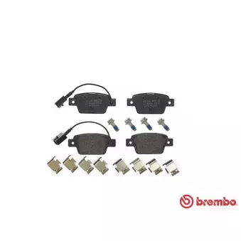 Jeu de 4 plaquettes de frein arrière BREMBO P 23 135