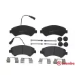 Jeu de 4 plaquettes de frein avant BREMBO P 23 136 - Visuel 1