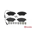 Jeu de 4 plaquettes de frein avant BREMBO P 23 137 - Visuel 1