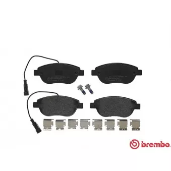 Jeu de 4 plaquettes de frein avant BREMBO P 23 137