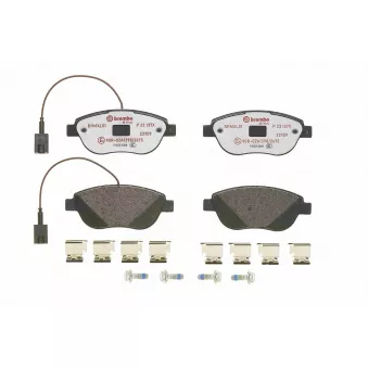 Jeu de 4 plaquettes de frein avant BREMBO P 23 137X