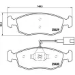 Jeu de 4 plaquettes de frein avant BREMBO P 23 138 - Visuel 2