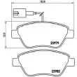 Jeu de 4 plaquettes de frein avant BREMBO P 23 140 - Visuel 2