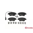 Jeu de 4 plaquettes de frein avant BREMBO P 23 140 - Visuel 1