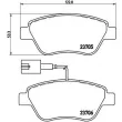 Jeu de 4 plaquettes de frein avant BREMBO P 23 141 - Visuel 2