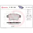 Jeu de 4 plaquettes de frein arrière BREMBO P 23 142 - Visuel 2