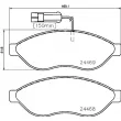 Jeu de 4 plaquettes de frein avant BREMBO P 23 143 - Visuel 2