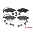 Jeu de 4 plaquettes de frein avant BREMBO P 23 143 - Visuel 1
