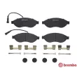 Jeu de 4 plaquettes de frein avant BREMBO P 23 144 - Visuel 1