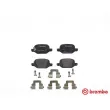 Jeu de 4 plaquettes de frein arrière BREMBO P 23 150 - Visuel 1