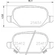 Jeu de 4 plaquettes de frein arrière BREMBO P 23 151 - Visuel 2