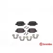 Jeu de 4 plaquettes de frein arrière BREMBO P 23 151 - Visuel 1
