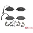 Jeu de 4 plaquettes de frein arrière BREMBO P 23 152 - Visuel 1