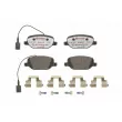 Jeu de 4 plaquettes de frein arrière BREMBO P 23 152X - Visuel 1