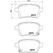 Jeu de 4 plaquettes de frein arrière BREMBO P 23 156 - Visuel 2