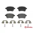 Jeu de 4 plaquettes de frein arrière BREMBO P 23 156 - Visuel 1