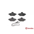 Jeu de 4 plaquettes de frein avant BREMBO P 23 160 - Visuel 1