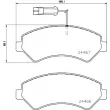 Jeu de 4 plaquettes de frein avant BREMBO P 23 161 - Visuel 2