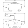 Jeu de 4 plaquettes de frein avant BREMBO P 23 163 - Visuel 2
