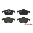 Jeu de 4 plaquettes de frein avant BREMBO P 23 167 - Visuel 1