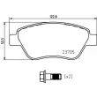 Jeu de 4 plaquettes de frein avant BREMBO P 23 169 - Visuel 2