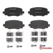 Jeu de 4 plaquettes de frein arrière BREMBO P 23 177 - Visuel 1