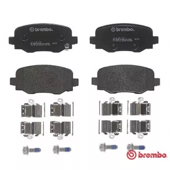 Jeu de 4 plaquettes de frein arrière BREMBO