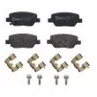 Jeu de 4 plaquettes de frein arrière BREMBO P 23 179 - Visuel 1
