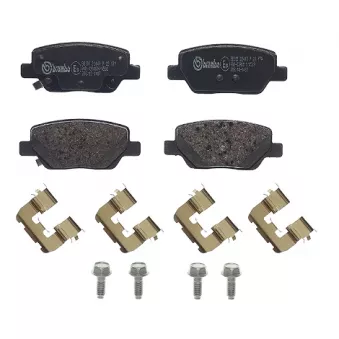 Jeu de 4 plaquettes de frein arrière BREMBO P 23 179