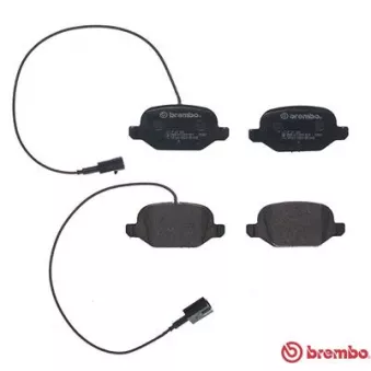 Jeu de 4 plaquettes de frein arrière BREMBO P 23 181